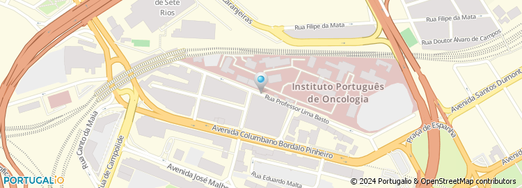 Mapa de Escola Superior de Enfermagem Doutor Francisco Gentil
