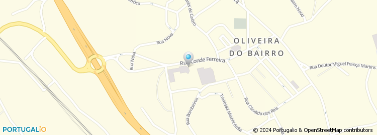 Mapa de Espaço do Cidadão de Oliveira do Bairro