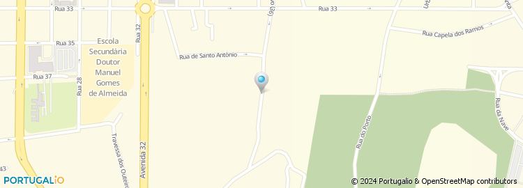 Mapa de Rua do Pinhal Novo
