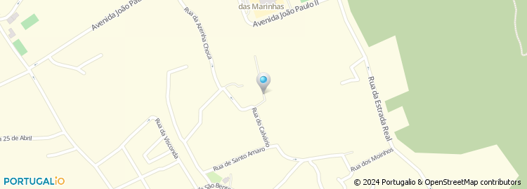 Mapa de Rua Nova do Calvário