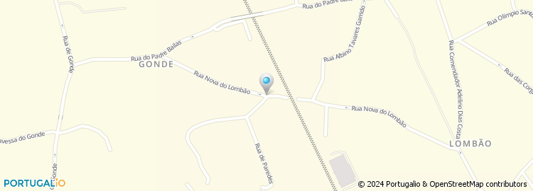 Mapa de Rua Nova do Lombão