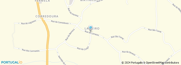 Mapa de Rua do Lameiro