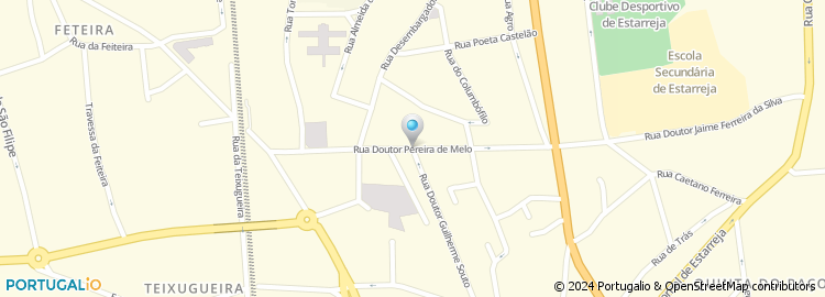 Mapa de Rua Doutor Pereira Melo