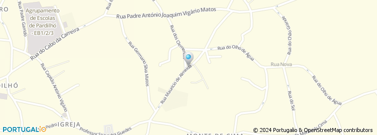 Mapa de Rua Maurício de Almeida