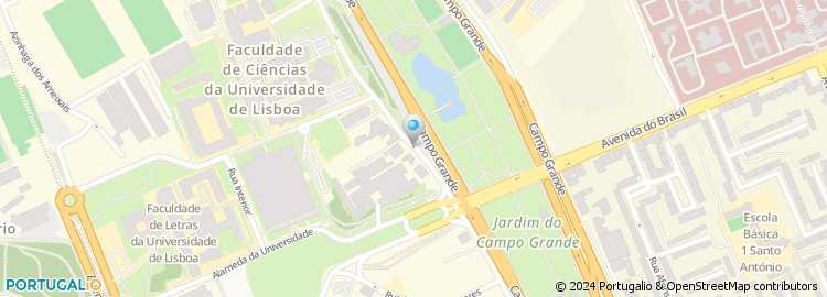 Mapa de Faculdade de Ciencias de Lisboa