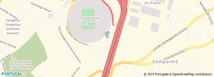 Mapa de Fc Porto Store, Estádio do Dragão