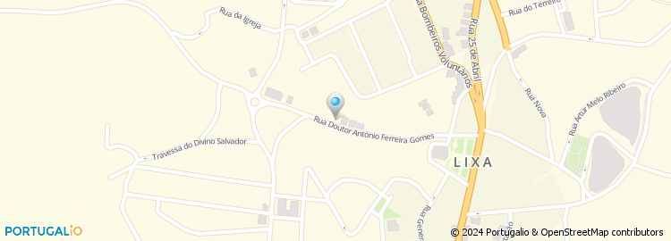 Mapa de Rua António Ferreira Gomes