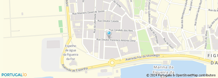 Mapa de Rua Doutor Francisco António Diniz