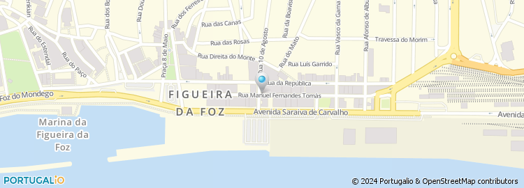 Mapa de Rua Manuel Fernandes Tomaz