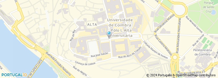 Mapa de FLUC, Faculdade de Letras da Universidade de Coimbra