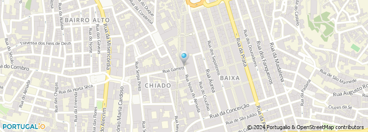 Mapa de Fnac Chiado, Lisboa