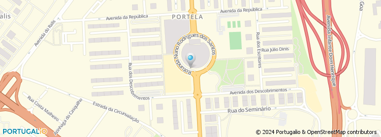Mapa de Girandola, Centro Comercial Portela