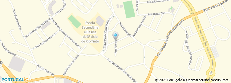 Mapa de Rua Afonso de Paiva