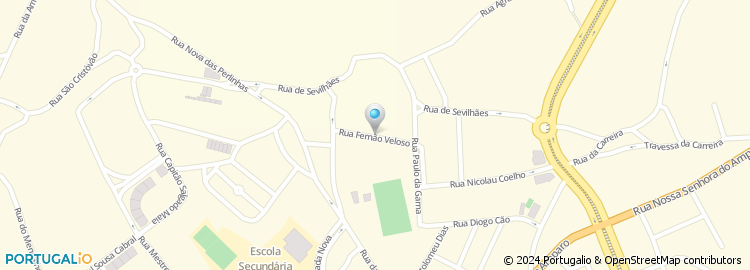 Mapa de Rua Fernão Veloso