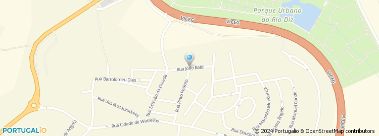 Mapa de Rua João Baldi