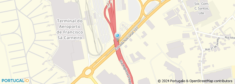 Mapa de Guerin , Rent-a-Car, Aeroporto do Porto