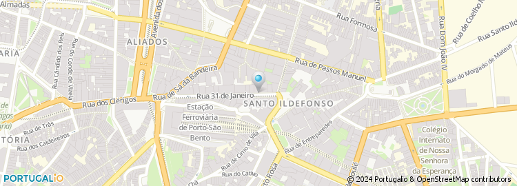 Mapa de Hospedaria Santo Antonio