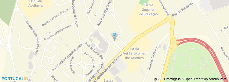 Mapa de Hospital de Santa Luzia de Viana do Castelo