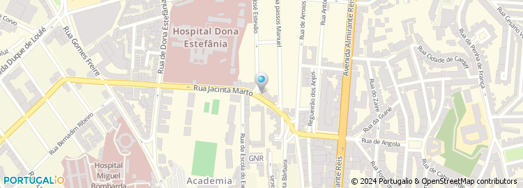 Mapa de Hospital Dona Estefânia