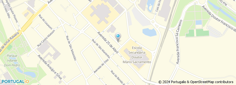 Mapa de Hospital Infante Dom Pedro - Aveiro