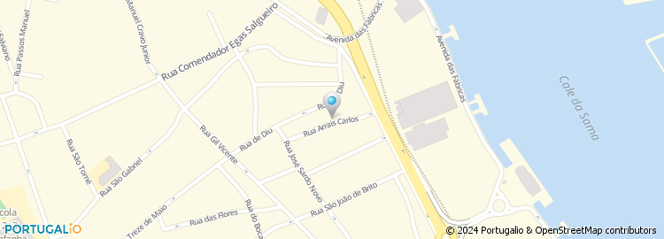 Mapa de Rua Arrais Carlos