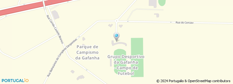 Mapa de Rua do Parque de Campismo