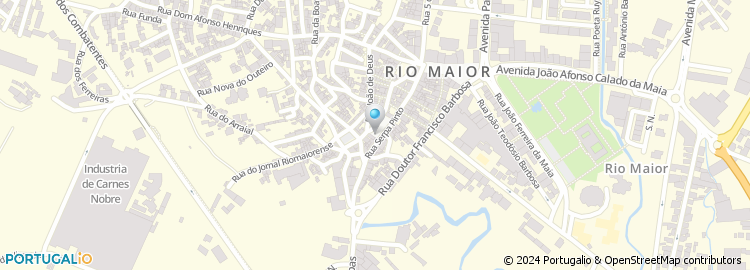 Mapa de Instituto da Segurança Social, Loja do Cidadão de Rio Maior