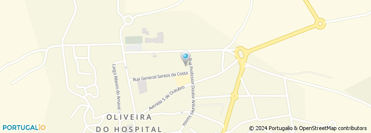 Mapa de Instituto de Segurança Social, Serviço Local de Atendimento de Oliveira do Hospital
