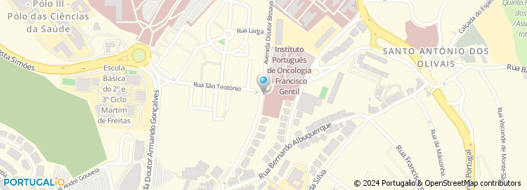 Mapa de Instituto Portugues de Oncologia de Coimbra Francisco Gentil, E.P.E