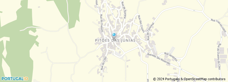 Mapa de Junta de Freguesia de Pitoes Junias