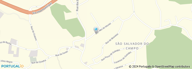 Mapa de Junta de Freguesia de São Salvador do Campo