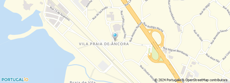 Mapa de Laboratório de Análises Clínicas Dr José Manso, Vila Praia de Âncora