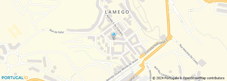 Mapa de Lamegas - Comercialização e Instalação de Gaz de Lamego, Lda