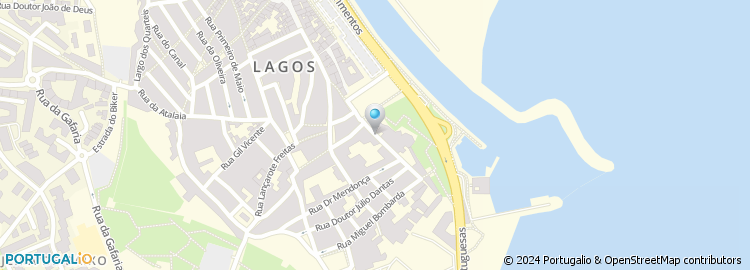 Mapa de Liga dos Amigos do Hospital Distrital de Lagos