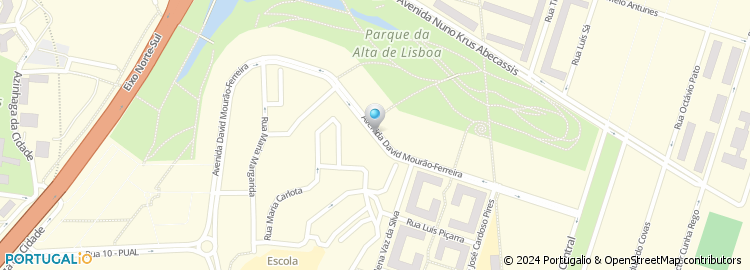 Mapa de Avenida David Mourão-Ferreira