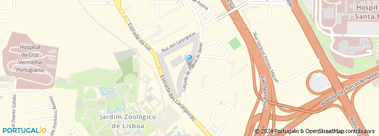 Mapa de Calçada Palma de Baixo