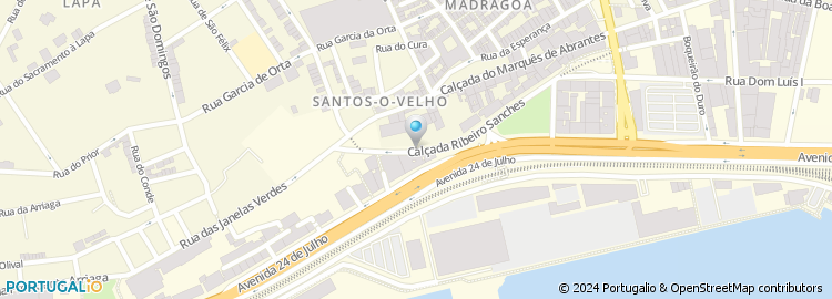 Mapa de Calçada Ribeiro Santos