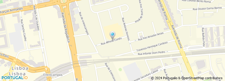 Mapa de Rua Alfredo Cortês