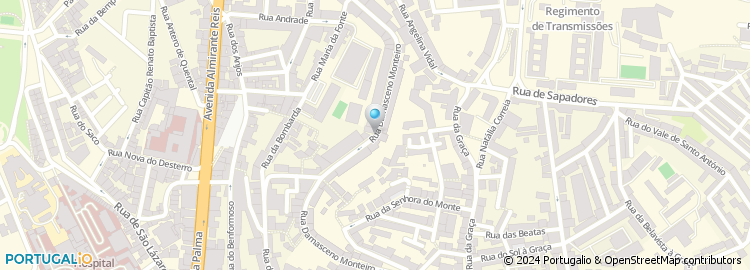 Mapa de Rua Damasceno Monteiro