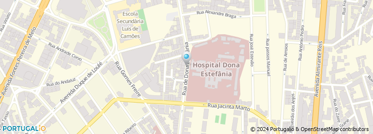 Mapa de Rua de Dona Estefânia