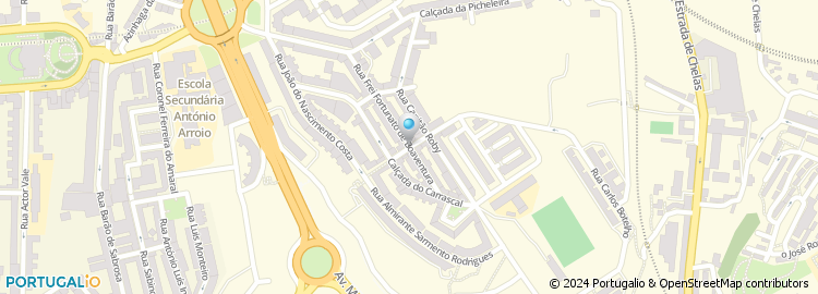 Mapa de Rua Frederico Perry Vidal
