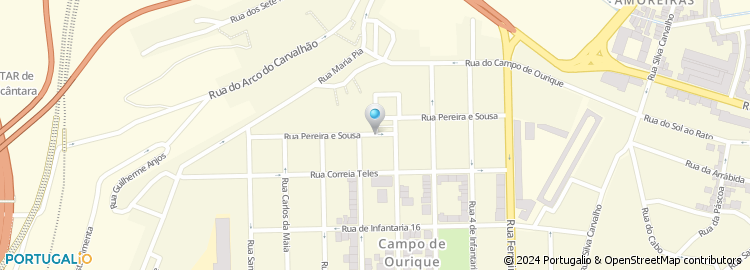 Mapa de Rua Pereira e Sousa