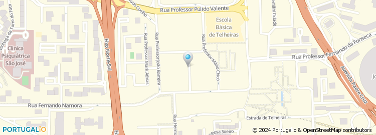 Mapa de Rua Professor Dias Amado