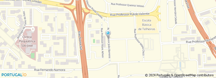 Mapa de Rua Professor João Barreira