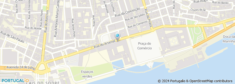 Mapa de Lismarketing - Informação, Equipamentos e Produtos do Turismo de Lisboa, Unipessoal, LDA