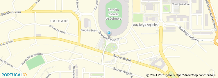 Mapa de Livraria Almedina, Estádio Cidade de Coimbra
