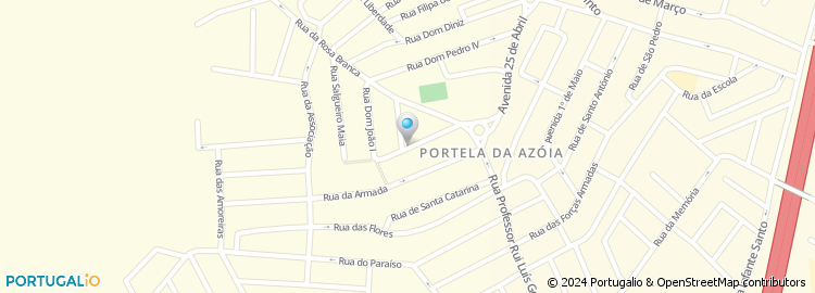 Mapa de Rua Actriz Amélia Rey Colaço