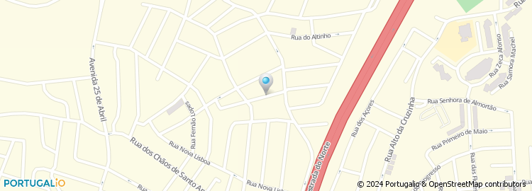 Mapa de Rua Fernando Tomaz