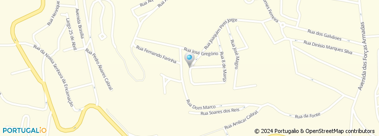 Mapa de Rua Isaura Sequeira da Silva