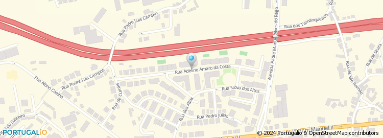 Mapa de Rua Adelino Amaro da Costa